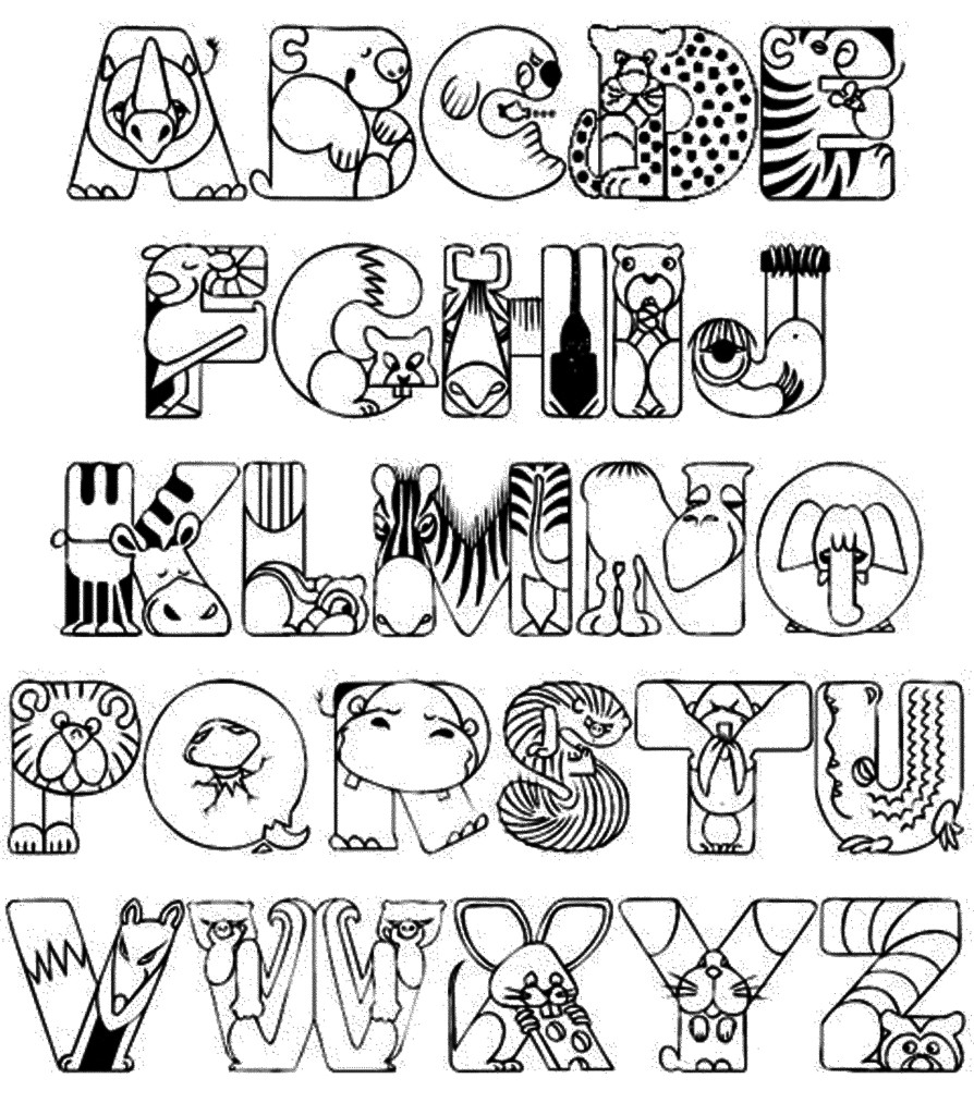 Alphabet Coloring Pages Pdf
 Printable Alphabet Coloring Sheets For Preschoolers