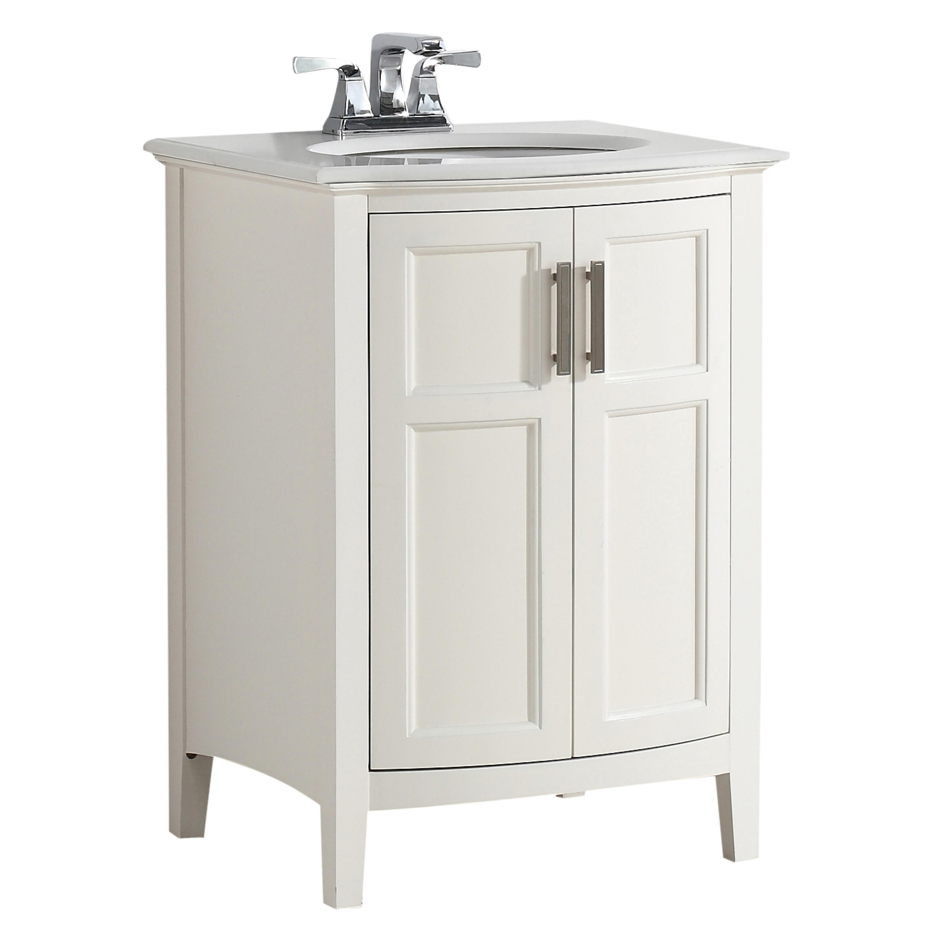 Best ideas about Amazon Bathroom Vanity
. Save or Pin Simpli Home Winston 24" Bath Vanity Rounded Front with Now.
