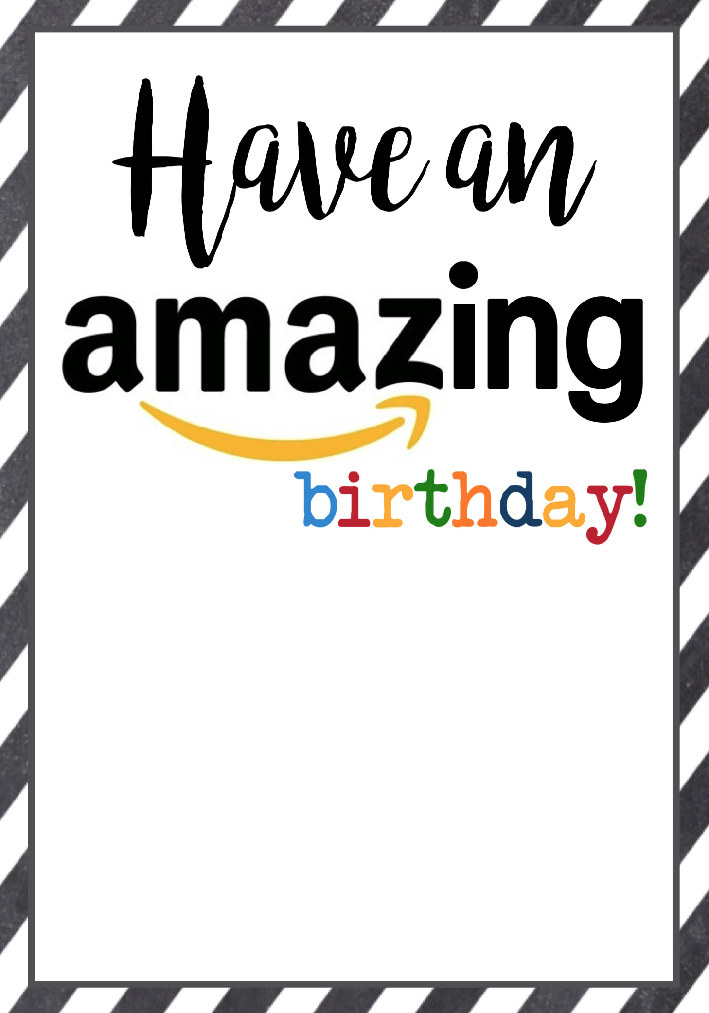 Best ideas about Amazon Birthday Gift Card
. Save or Pin Amazon Birthday Cards Free Printable Paper Trail Design Now.