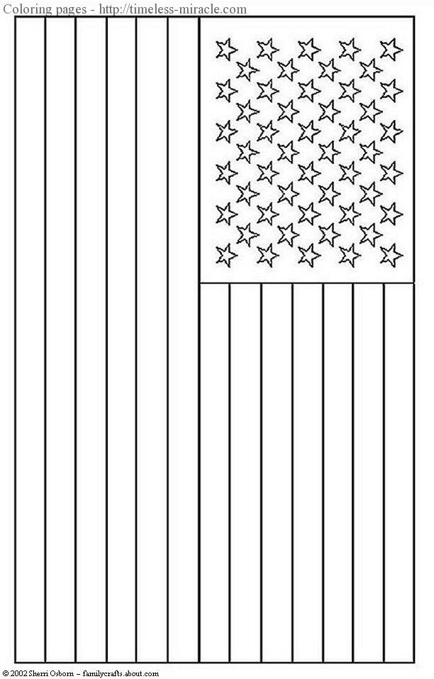 American Flag Coloring Pages
 The gallery for American Flag Outline Printable
