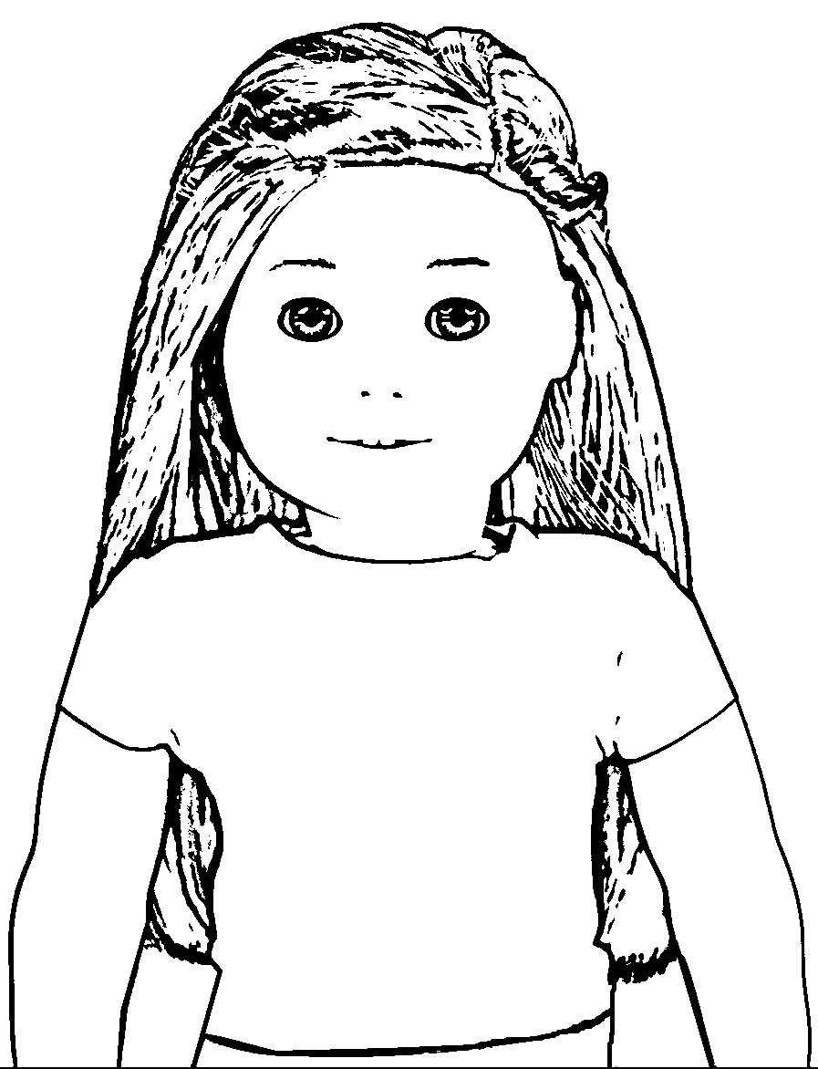 American Girl Doll Coloring Pages
 American Girl Doll To Print Free Clipart