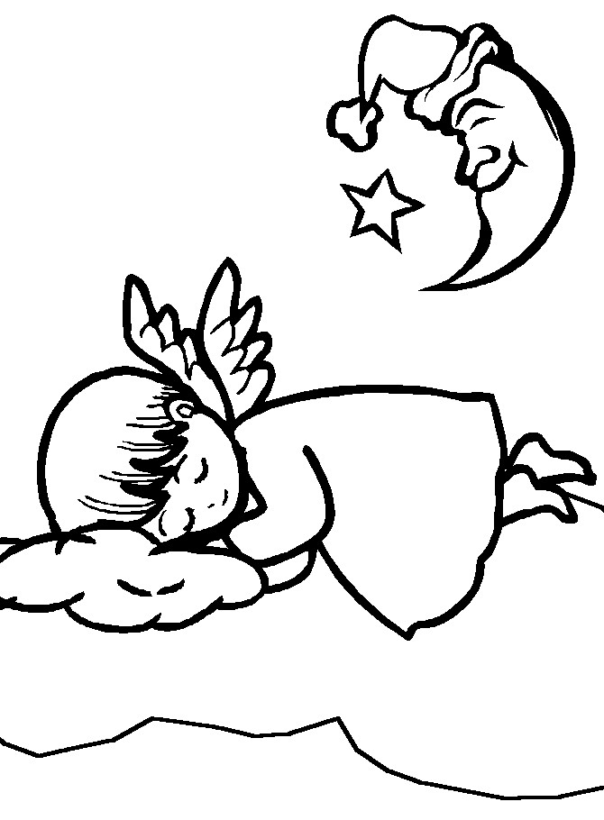Angel Coloring Book Pages
 Free Printable Angel Coloring Pages For Kids
