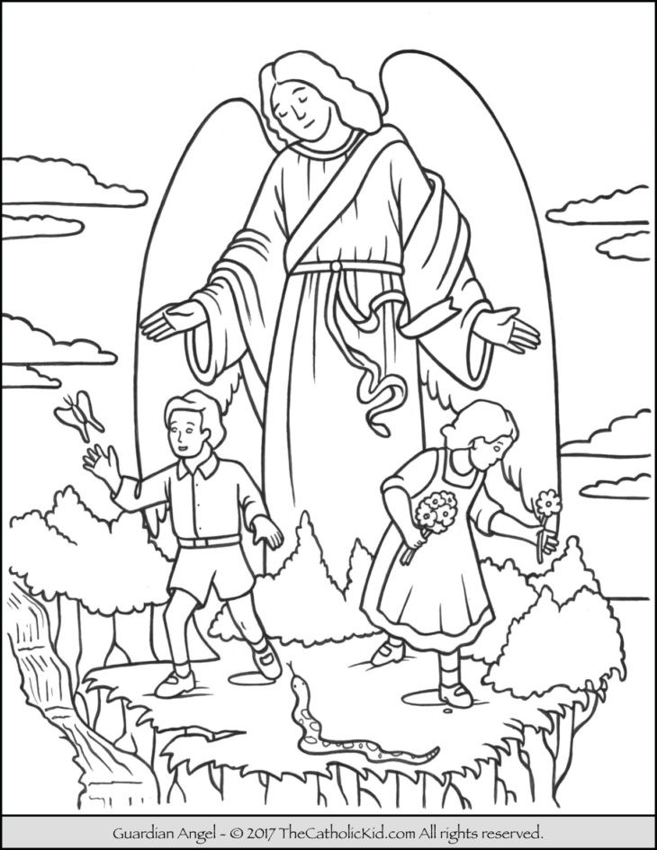 Angel Coloring Book Pages
 The Catholic Kid Catholic Coloring Pages and Games for