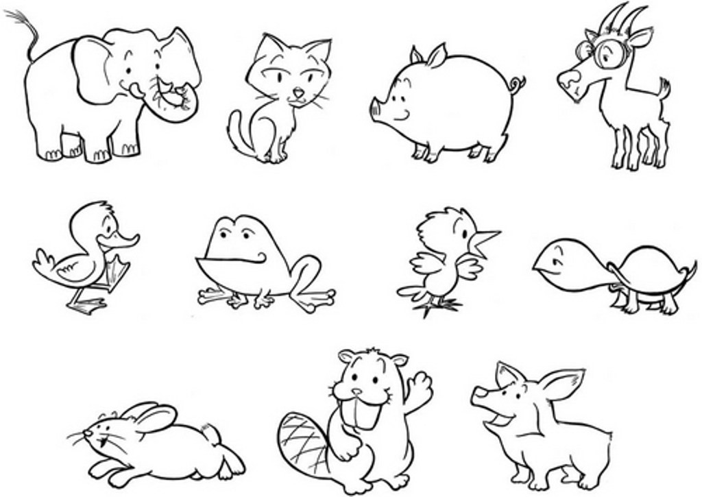 Animal Coloring Book Pages
 Baby Animal Coloring Pages Bestofcoloring