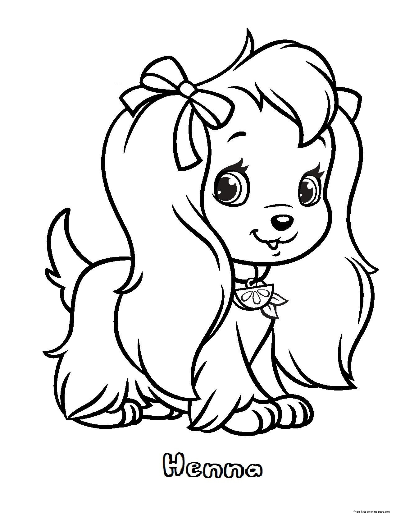 Animal Coloring Sheets For Girls
 Printable Henna Strawberry Shortcake coloring pagesFree