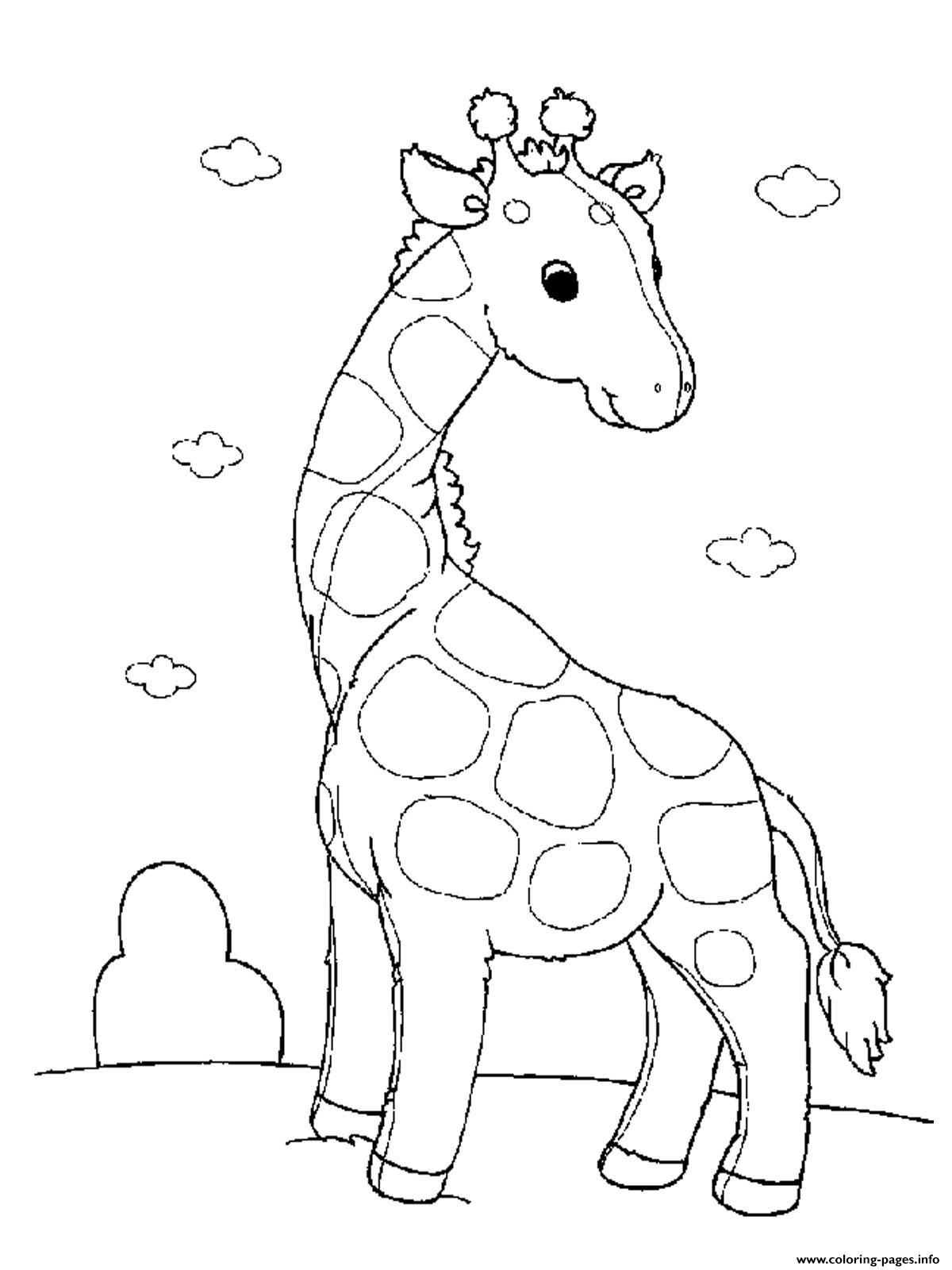 Animal Printable Coloring Sheets
 Baby Giraffe S For Girls Animals Printable13b0 Coloring