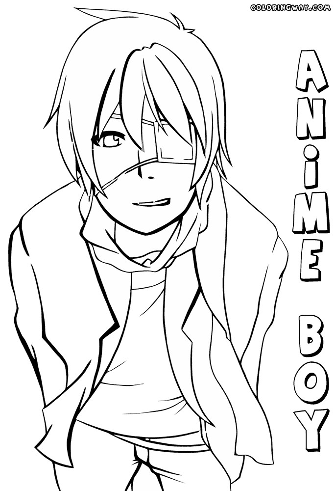 Anime Boy Coloring Pages
 Anime boy coloring pages