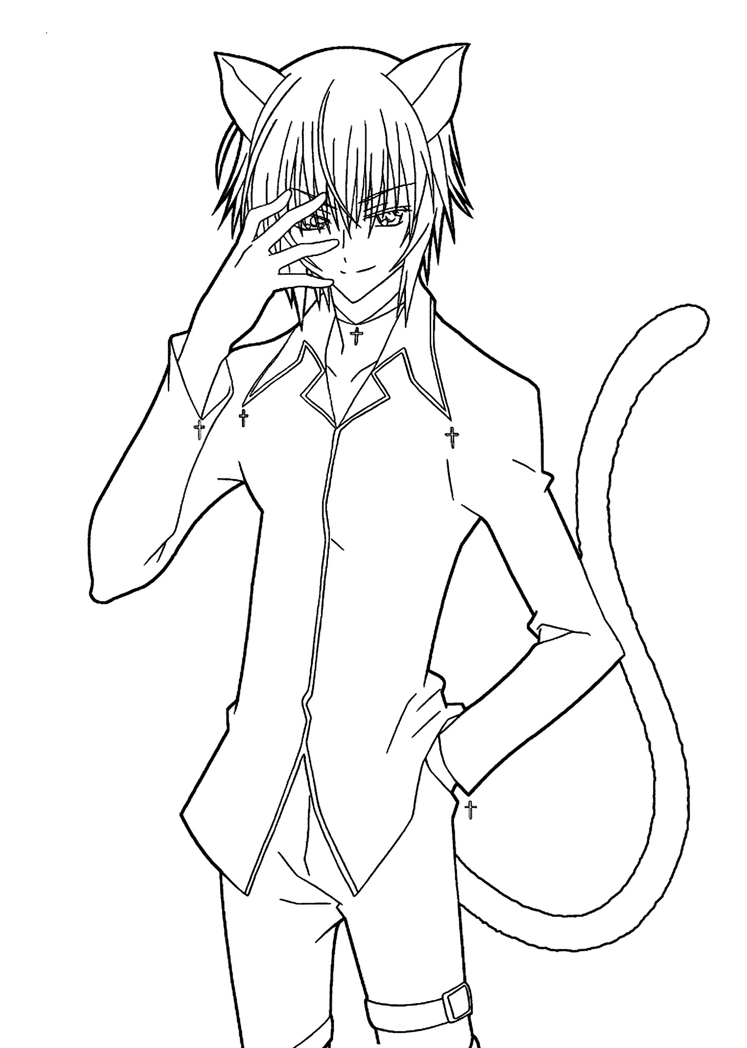 Anime Boy Coloring Pages
 13 Best of Anime Girl Coloring Pages Bestofcoloring