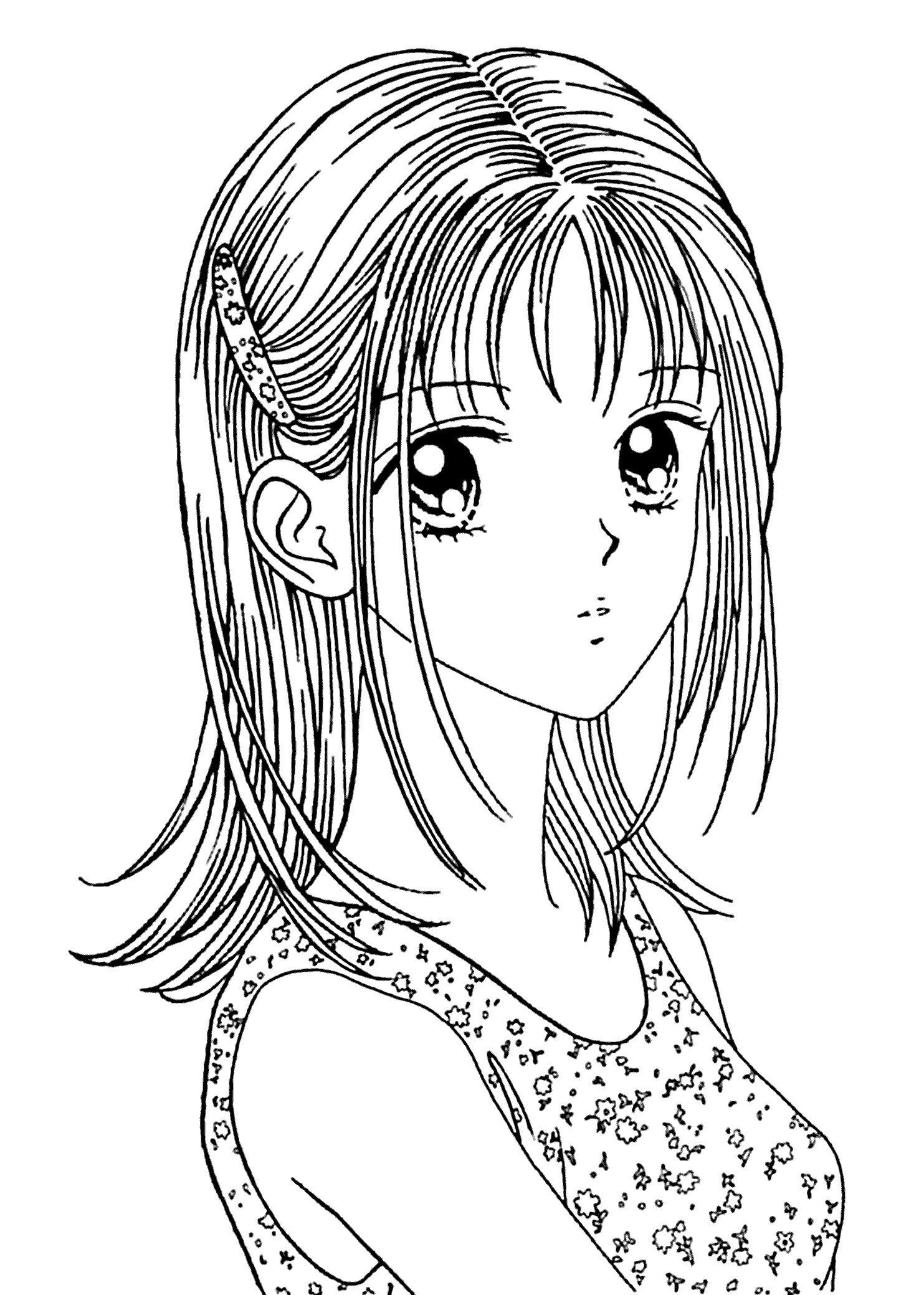 Anime Coloring Pages For Girls
 Anime Coloring Pages Bestofcoloring