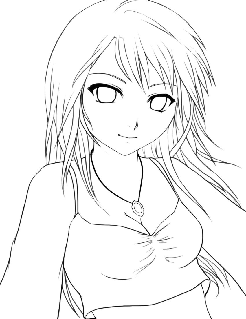Anime Coloring Pages For Teens
 Emo Anime Girl Coloring Pages 597 Bestofcoloring
