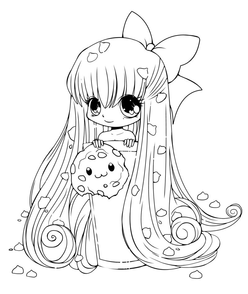 Anime Coloring Pages Girl
 Cute Anime Girl Coloring Pages Gianfreda