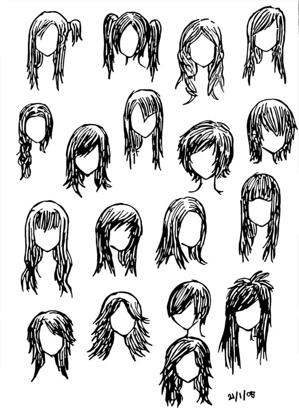 Anime Girl Hairstyle
 Girl Hairstyles by DNA lily on DeviantArt