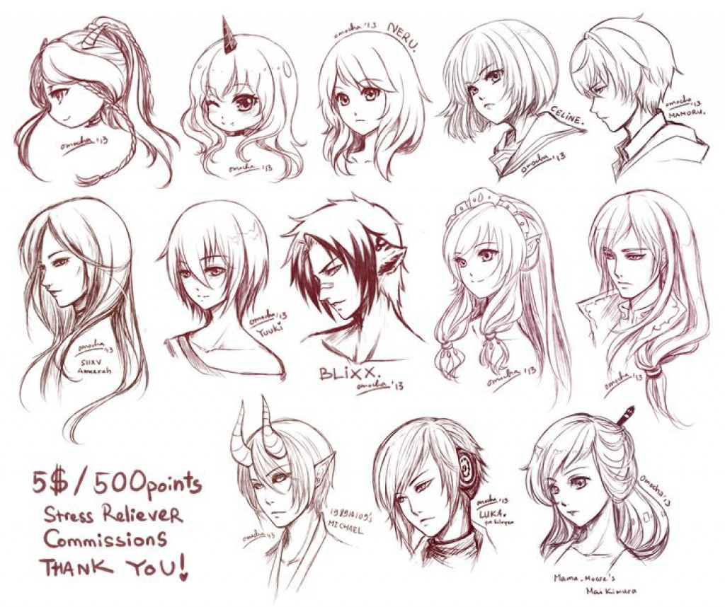 Anime Girl Hairstyle
 Male Anime Hairstyles Drawing at GetDrawings