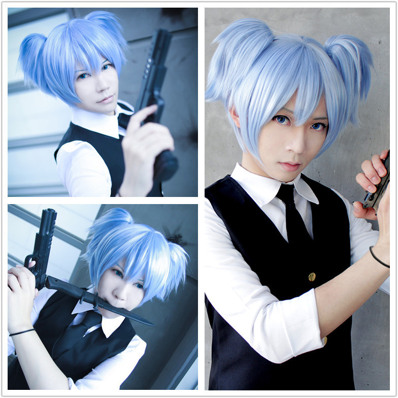 Best ideas about Anime Girl Pigtail Hairstyle
. Save or Pin MCOSER New And Cheap Cute 30cm Short Ice Blue Pigtails Now.