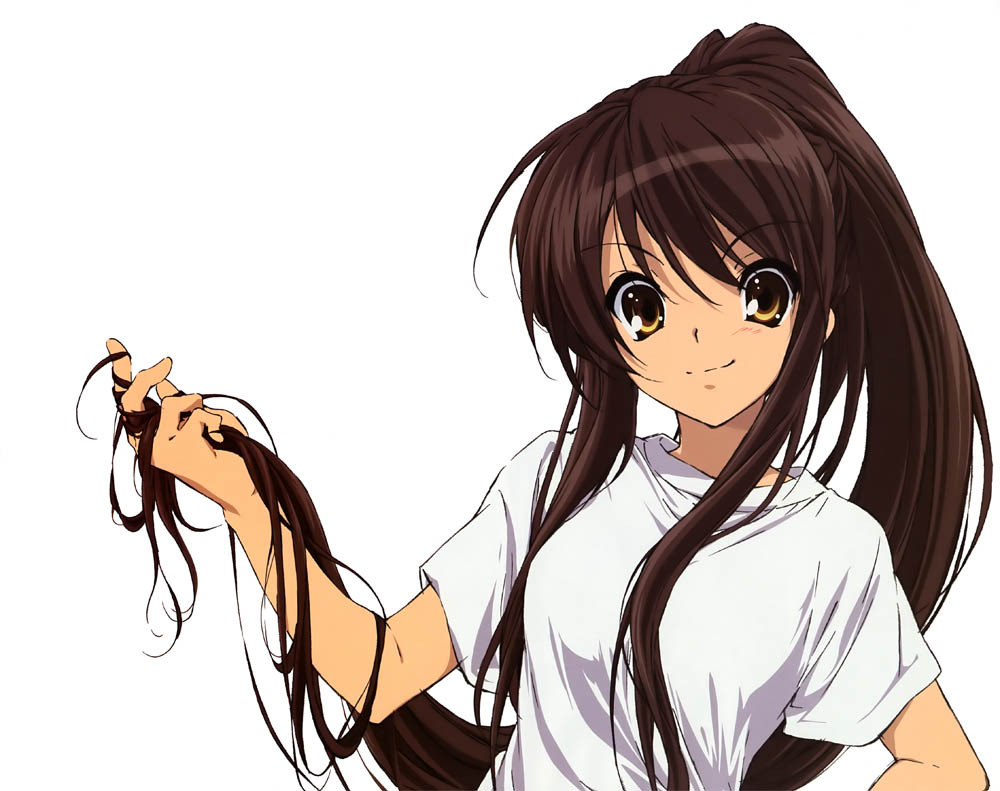 Best ideas about Anime Girl Pigtail Hairstyle
. Save or Pin La melancolia de haruhi suzumiya Alfabetos Gif Animado Now.