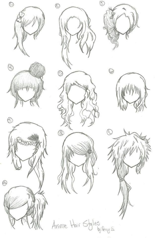 Anime Girls Hairstyles
 Manga rajzolás Anime world