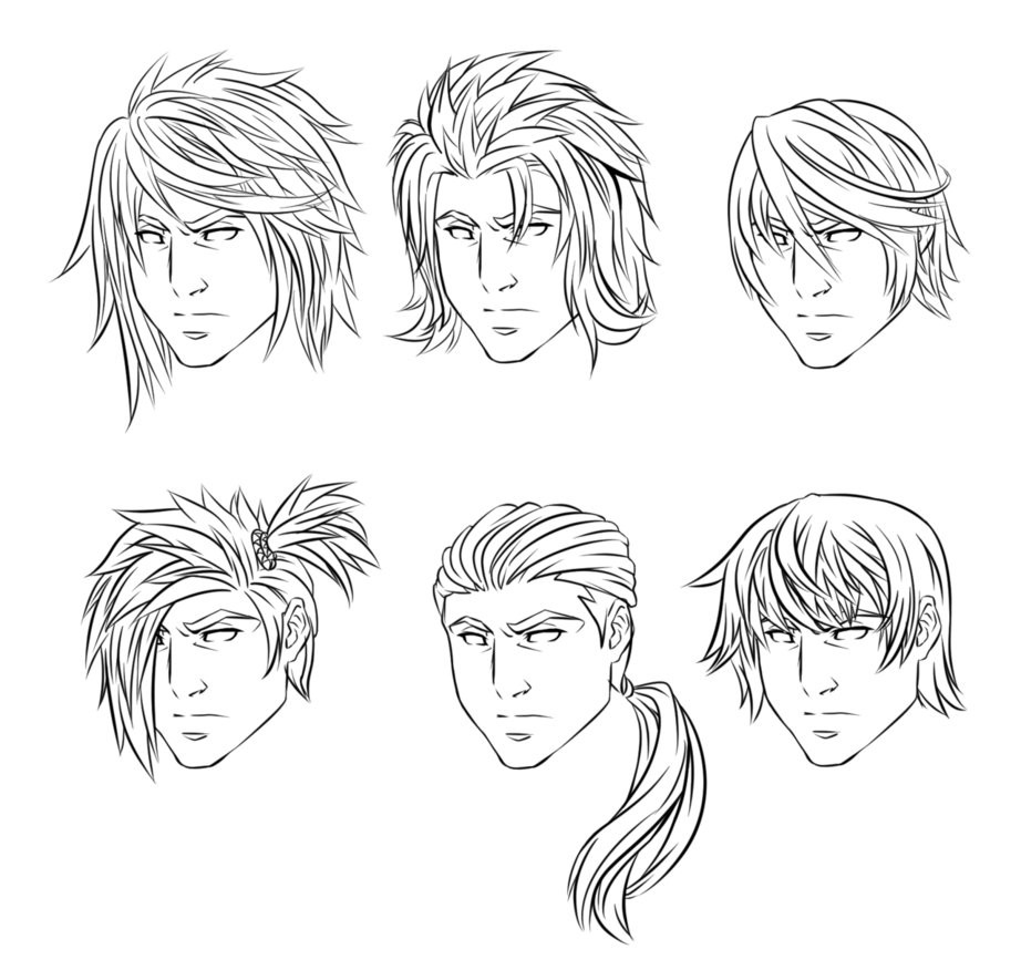Anime Guy Hairstyle
 Anime Male Hairstyles by CrimsonCypher on DeviantArt