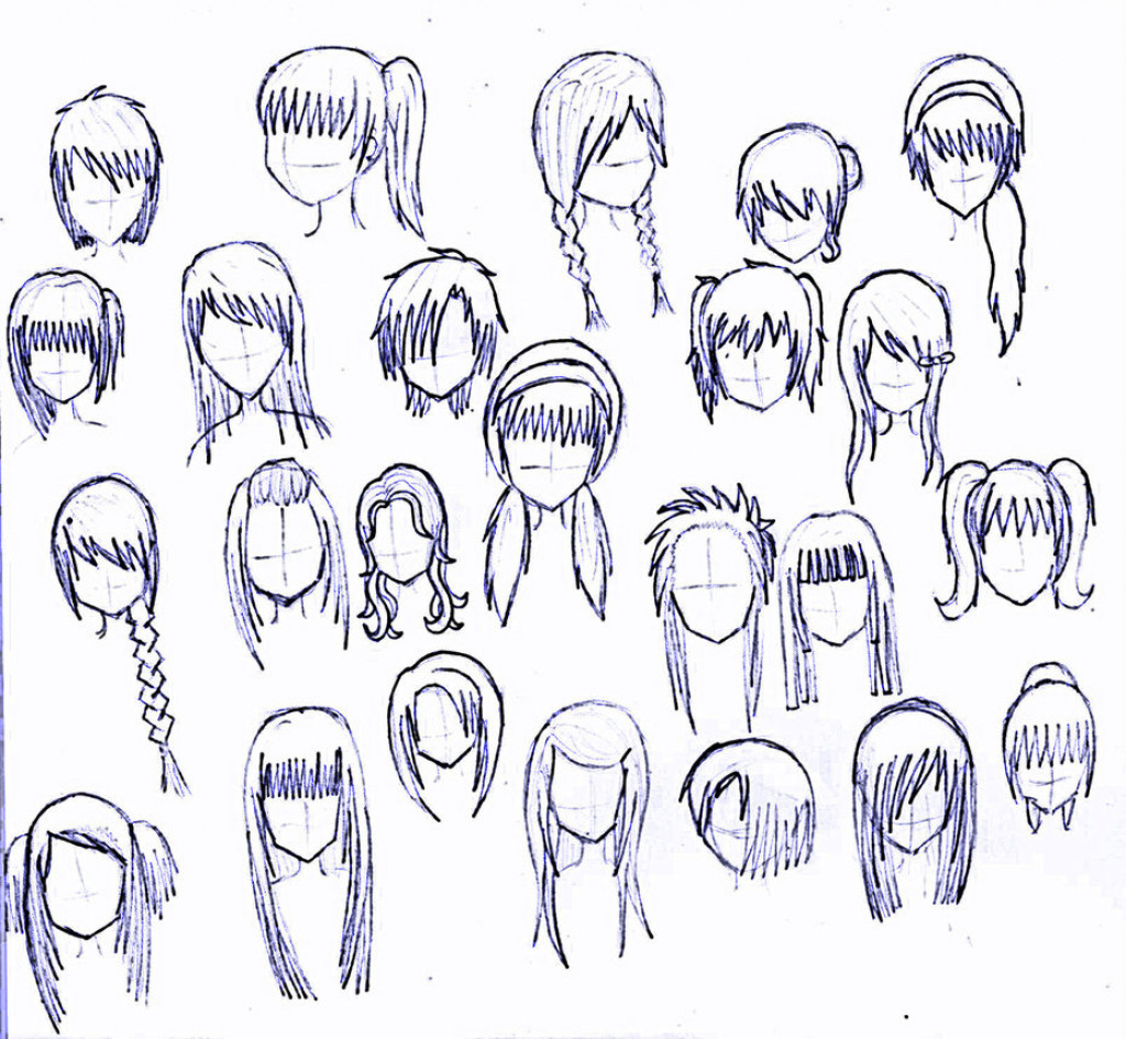 Anime Hairstyles For Girls
 Anime Girl Hairstyles Drawings Drawing Anime Girl Hair