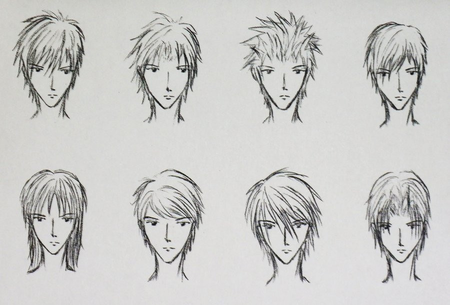 Anime Male Hairstyle
 anime hairstyles by xxyesnoxx on DeviantArt