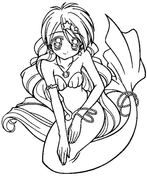 Anime Mermaid Coloring Pages
 document beautiful anime mermaid coloring pages coloring