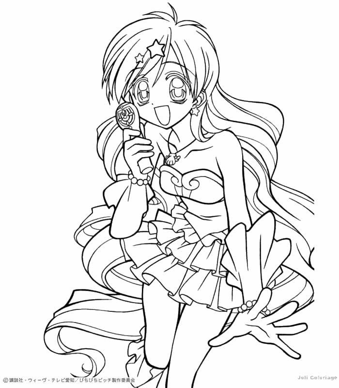 Anime Mermaid Coloring Pages
 Printable Anime Coloring Pages AZ Coloring Pages