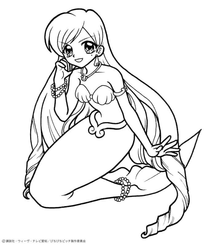 Anime Mermaid Coloring Pages
 Anime Mermaid Coloring Pages Coloring Home