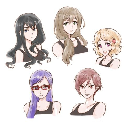 Anime Mom Hairstyle
 The anime Free genderbent Haru Mako Nagisa Rei and Rin