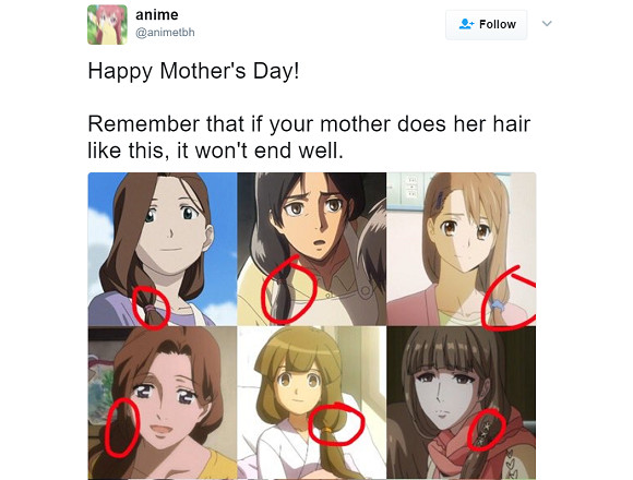 Anime Mom Hairstyle Of Death
 Dead mom walking – Does anime have a maternal mortality