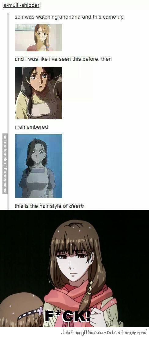 Anime Mom Hairstyle Of Death
 Best 25 Anime meme ideas on Pinterest