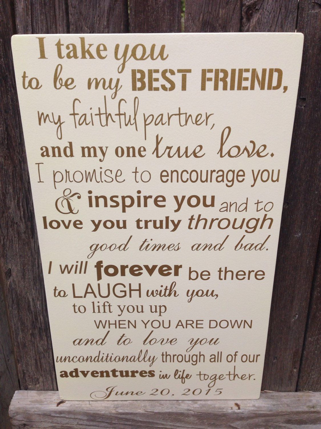 Anniversary Gift Ideas For Husband
 First Anniversary Gift for Him Wedding Vows Sign 1st