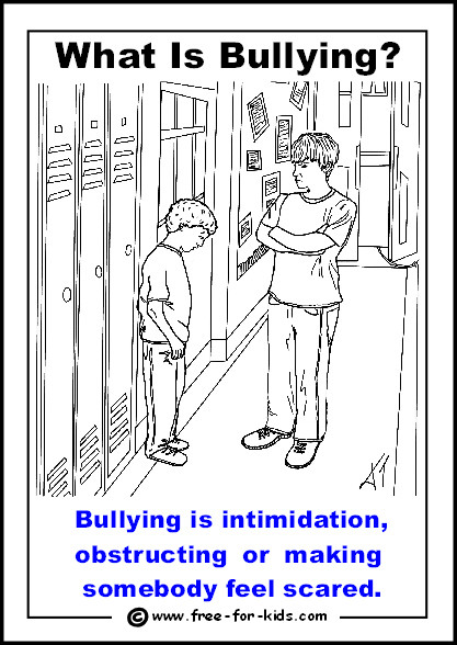 Anti Bullying Coloring Sheets For Girls
 Stop Bullying Free Coloring Pages