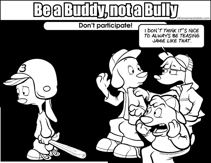Anti Bullying Coloring Sheets For Girls
 Coloring Be Buddy Not Bully