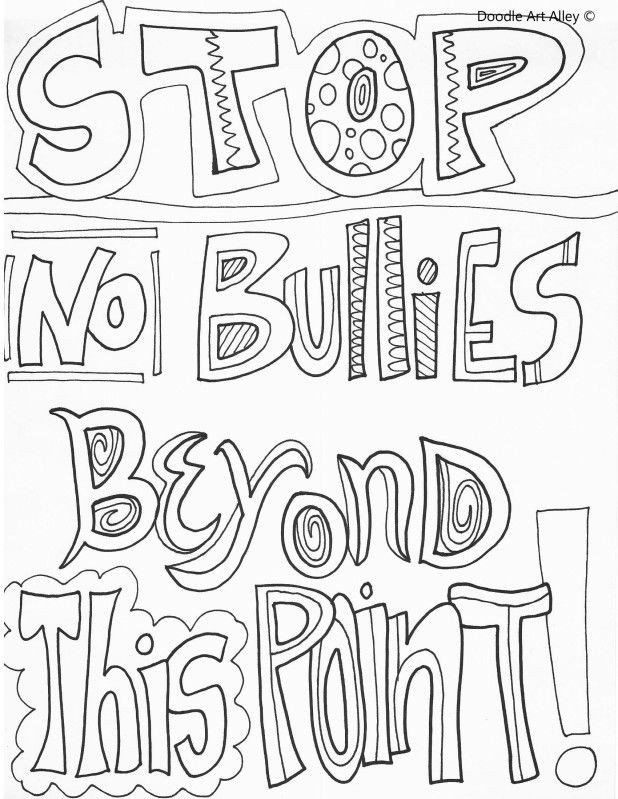 Anti Bullying Coloring Sheets For Girls
 19 best anti bullying color sheets images on Pinterest