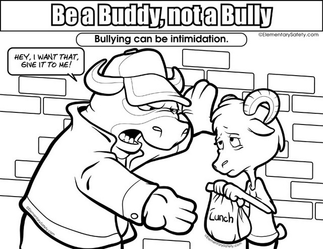 Anti Bullying Coloring Sheets For Girls
 ant bullying coloring picture with a message be a buddy