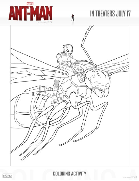 Antman Coloring Pages
 Free Ant Man Printable Coloring Sheets & Games AntMan