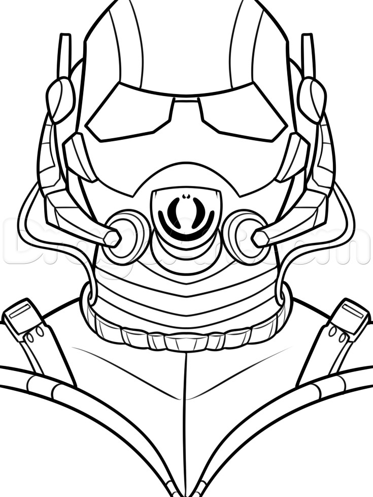 Antman Coloring Pages
 How to Draw Ant Man Step by Step Marvel Characters Draw