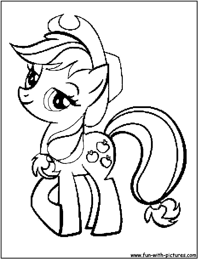 Applejack Coloring Pages
 My Little Pony Apple Jack Coloring Pages