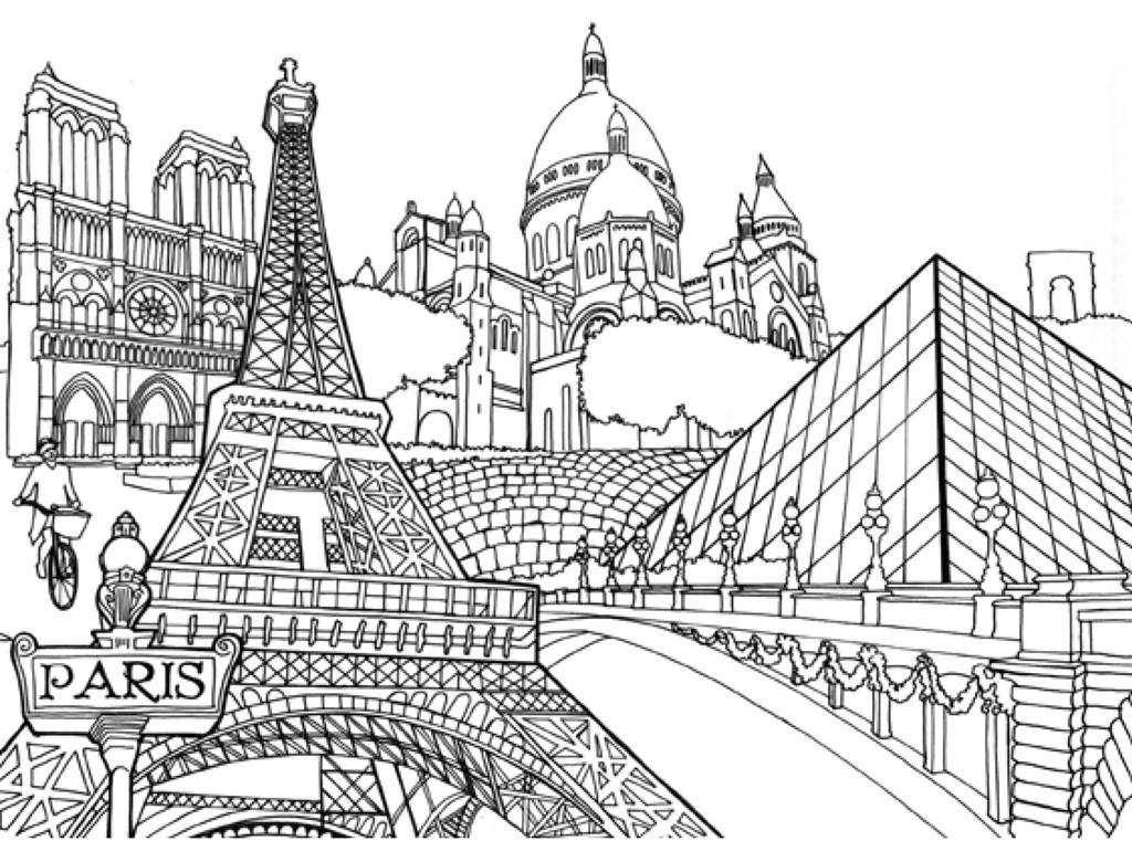 Architecture Coloring Book
 Adult Coloring Books Buildings Coloring Page