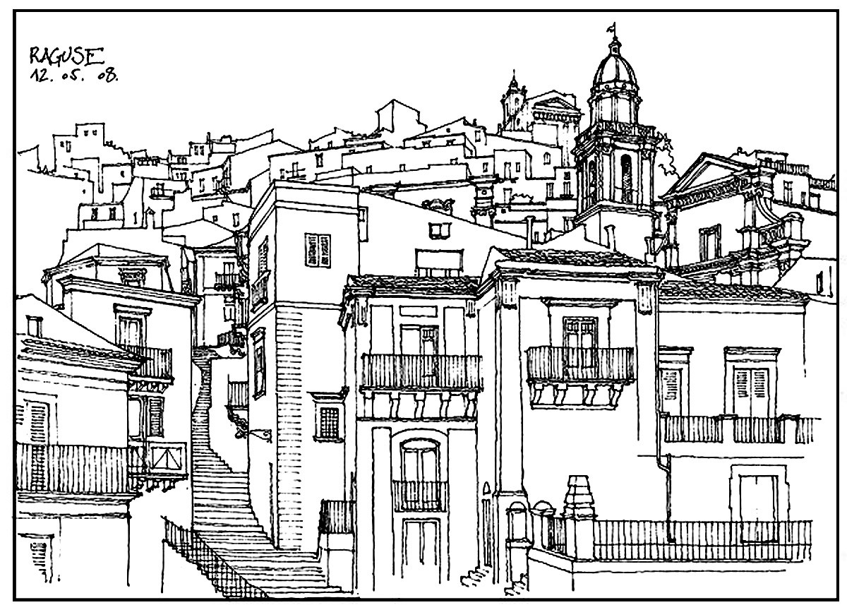 Architecture Coloring Book
 Architecture Coloring Pages Page Image Clipart