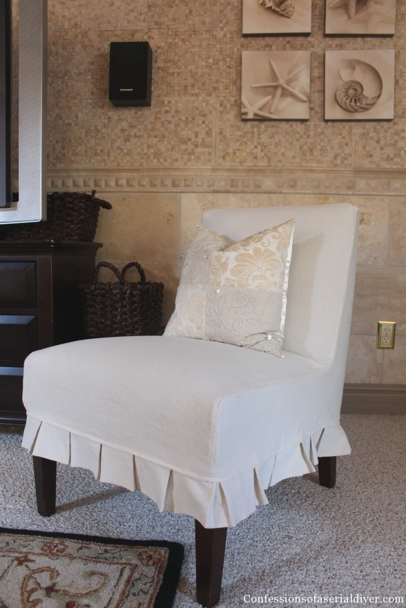 Best ideas about Armless Chair Slipcover
. Save or Pin Slipcovering an Armless Accent Chair Now.