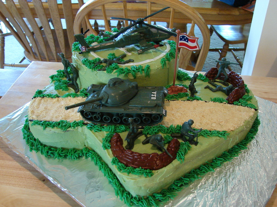 Army Birthday Cake
 Army Cake CakeCentral