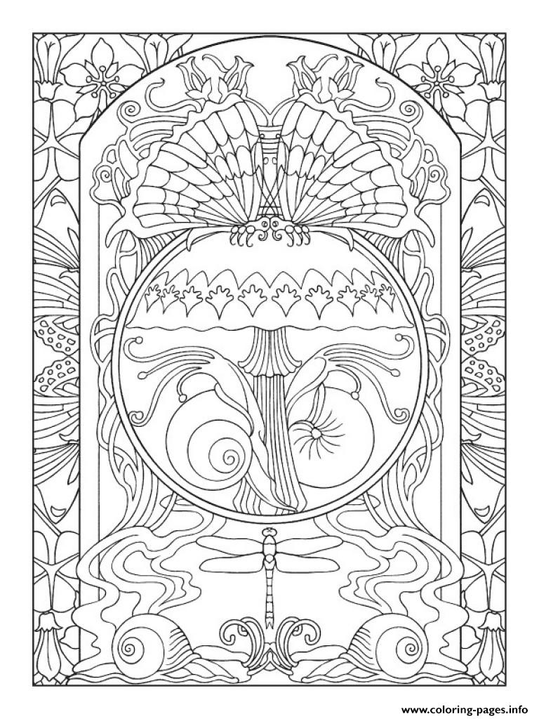 Art Coloring Book For Adults
 Art Anti Stress Adult Nature Zen Coloring Pages Printable