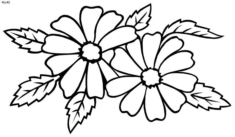Artful Flower Coloring Sheets For Girls Flowers
 Jasmine Flower Clip Art