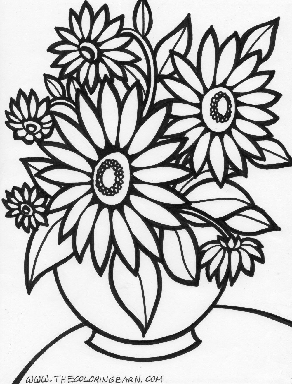 Artful Flower Coloring Sheets For Girls Flowers
 Rose Flower Coloring Pages For Girls For Flower Coloring