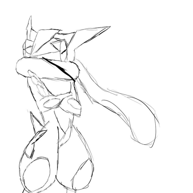 Ash Greninja Coloring Pages
 Scarf Animation Practice Fail w Greninja by