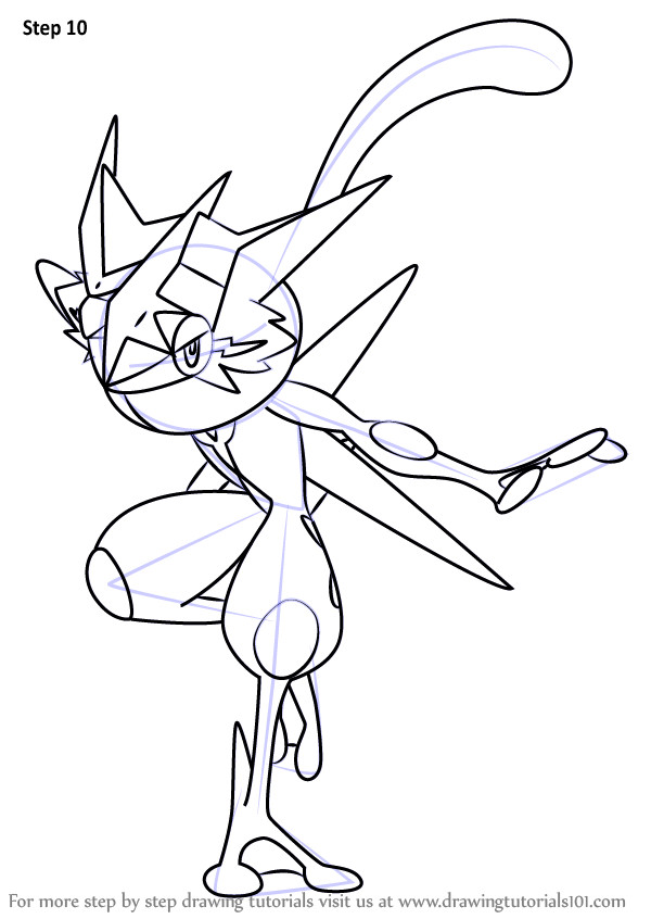 Ash Greninja Coloring Pages
 Learn How to Draw Ash Greninja from Pokemon Sun and Moon