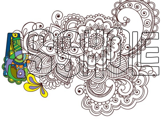 Asshole Coloring Book
 Swear coloring page Asshole Sweary word page