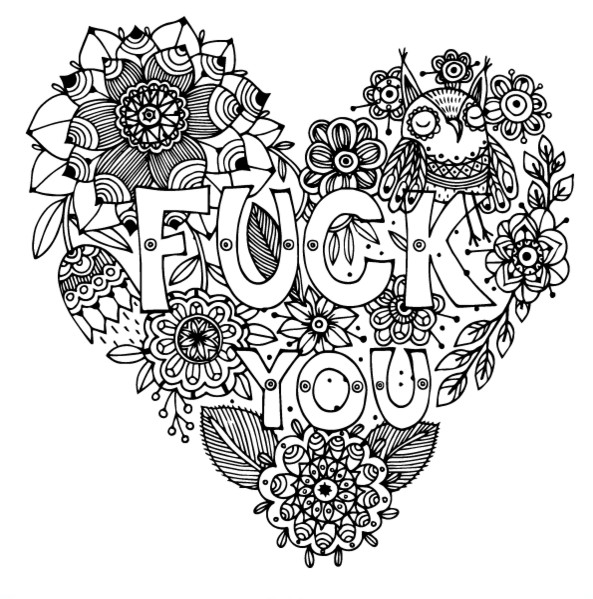 Asshole Coloring Book
 Scribble away the rage with this breakup themed coloring book