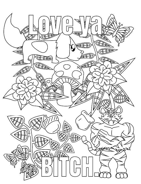 Asshole Coloring Book
 25 unique Free printable coloring pages ideas on