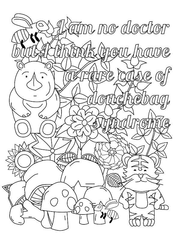 Asshole Coloring Book
 25 unique Free adult coloring pages ideas on Pinterest